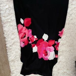 black flower dress